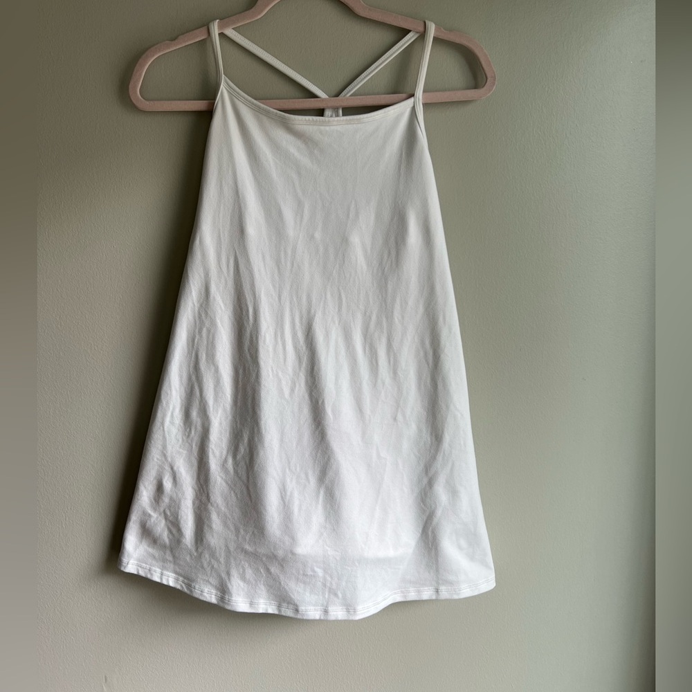Aerie Offline Exercise dress white